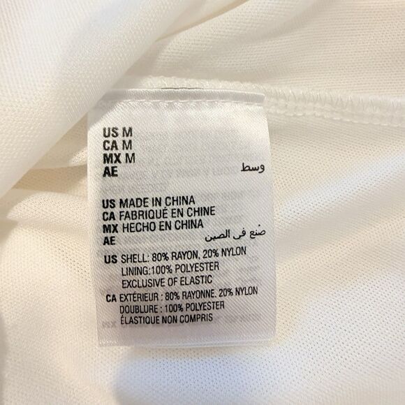 And Now This Sleeveless Maxi Dress Size Medium Gingham Print Ruffle Neutral New - Picture 9 of 12